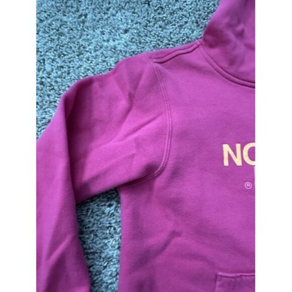 The North Face Youth Girl Pink Hoodie Long Sleeve Size Large Pull Over Pockets - Picture 5 of 13